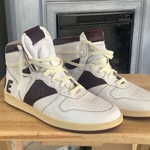 Rhude Rhecess Maroon High-Top Sneakers size 13